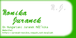 monika juranek business card
